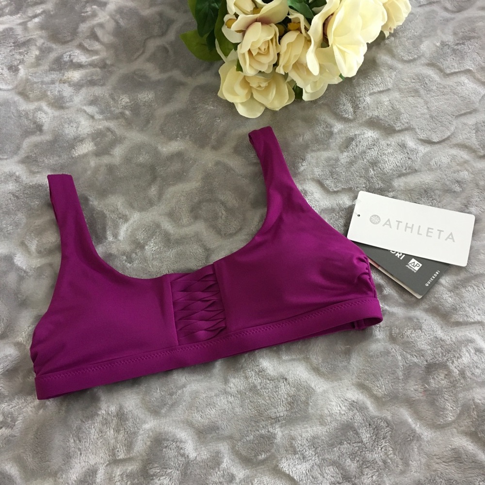 Athleta Adriata Bikini Top Size XXS - NWT Fuchsia